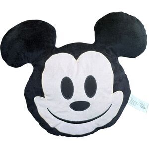 Disney Emoji Mickey Mouse Black And White Pillow Plush Stuffed Animal 9”